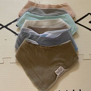 Soft Cotton Baby Bandana Bibs - Multicolor Set